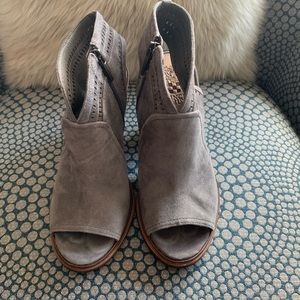 Vince Camuto Grey Suede Heels